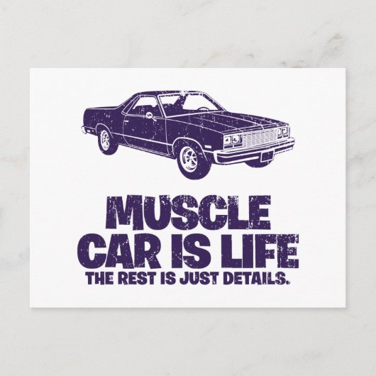 Carte Postale Chevrolet El Camino 1977 (Devant)