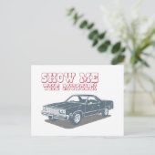 Carte Postale Chevrolet El Camino 1977 (Debout devant)