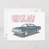 Carte Postale Chevrolet El Camino 1977 (Devant / Derrière)