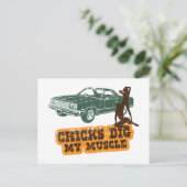 Carte Postale Chevrolet El Camino 1977 (Debout devant)