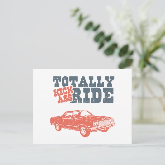 Carte Postale Chevrolet El Camino 1977 (Debout devant)