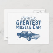 Carte Postale Chevrolet El Camino 1977 (Devant / Derrière)