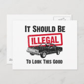 Carte Postale Chevrolet El Camino 1977 (Devant / Derrière)