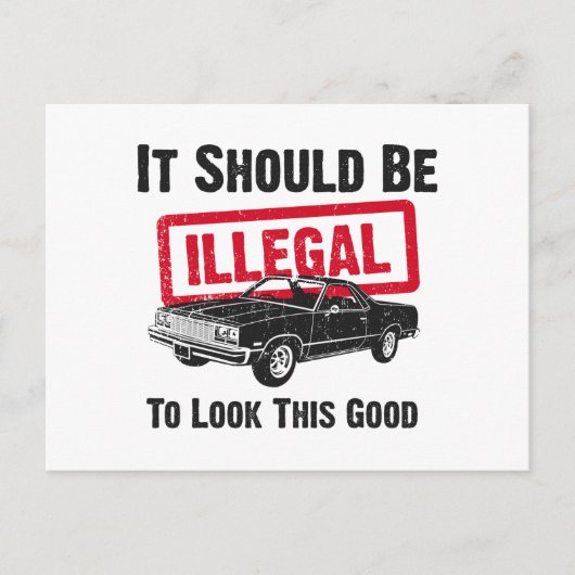 Carte Postale Chevrolet El Camino 1977 (Devant)