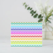 Carte Postale chevron arc en ciel (Debout devant)