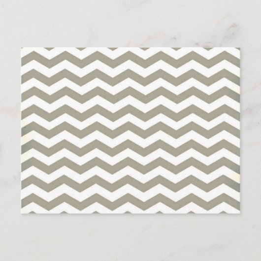 Carte Postale Chevron blanc gris vintage. Motif Zigzag (Devant)