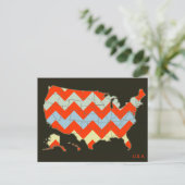 carte postale chevron des États-Unis (Debout devant)