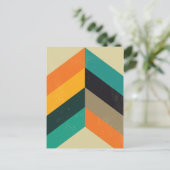 Carte Postale Chevron du milieu du siècle (Debout devant)