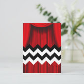 Carte Postale chevron noir lodge (Debout devant)