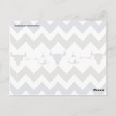 Carte Postale Chevron Tribal Amérindien Crânes Tipi Flèches (Dos)