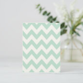 Carte Postale Chevron vert clair (Debout devant)