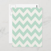 Carte Postale Chevron vert clair (Devant / Derrière)
