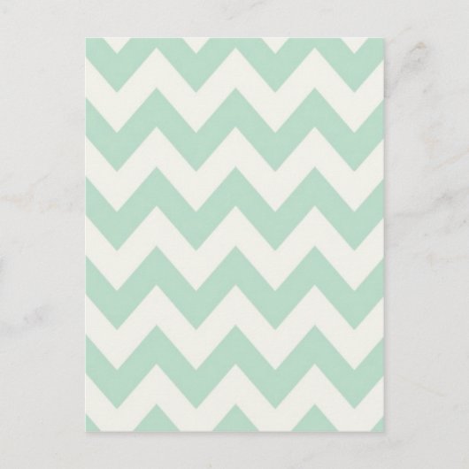 Carte Postale Chevron vert clair (Devant)