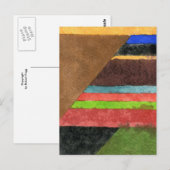 Carte postale "Chevrons" Abstract Design (Devant / Derrière)