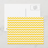 Carte Postale chevrons blancs jaunes (Devant / Derrière)