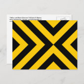 Carte Postale Chevrons jaunes et noirs (Devant / Derrière)