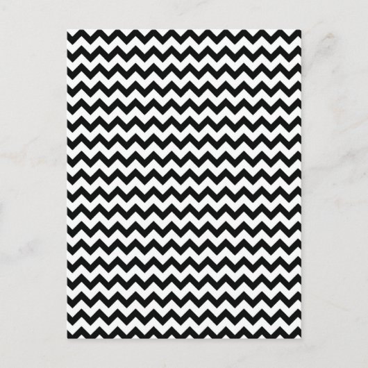 Carte Postale Chevrons Noir Blanc (Devant)