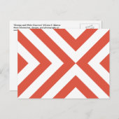 Carte Postale Chevrons orange et blanc (Devant / Derrière)