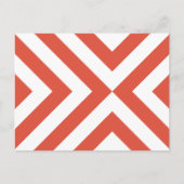 Carte Postale Chevrons orange et blanc (Devant)
