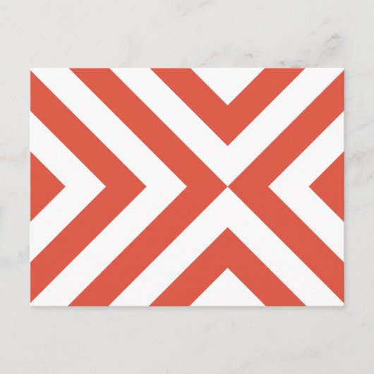 Carte Postale Chevrons orange et blanc (Devant)