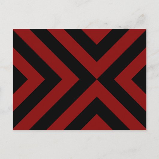 Carte Postale Chevrons rouges et noirs (Devant)
