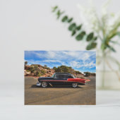 Carte Postale chevy bel air street rod 1956 (Debout devant)