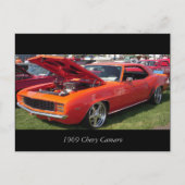 Carte Postale Chevy Camaro 1969 (Devant)
