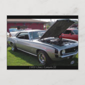 Carte Postale Chevy Camaro SS 1969 (Devant)