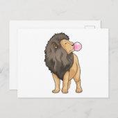 Carte Postale Chewing-gum au lion (Devant / Derrière)