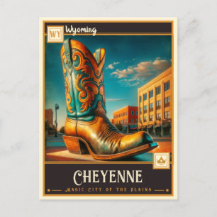 Carte Postale Cheyenne, Wyoming VINTAGE