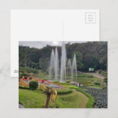 Carte Postale Chiang Mai Thaïlande Garden (Devant / Derrière)