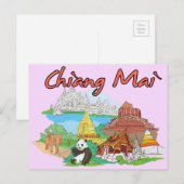 Carte Postale Chiang Mai, Thaïlande Voyage célèbre (Devant / Derrière)