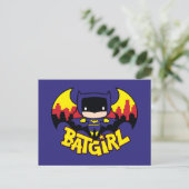 Carte Postale Chibi Batgirl Avec Gotham Skyline & Logo (Debout devant)