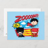 Carte Postale Chibi Batman Trop Lent ! (Devant / Derrière)