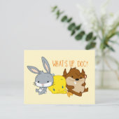 Carte Postale Chibi BUGS BUNNY™, TWEETY™ & TAZ™ (Debout devant)