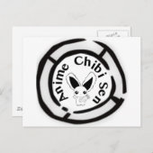 Carte Postale Chibi Bunny (Devant / Derrière)