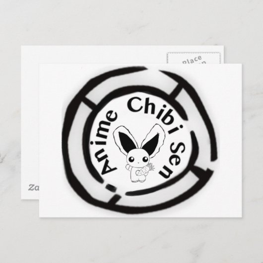 Carte Postale Chibi Bunny (Devant / Derrière)