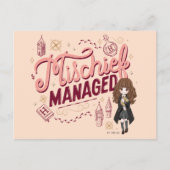 Carte Postale Chibi Hermione "Méfait Réussi" (Devant)