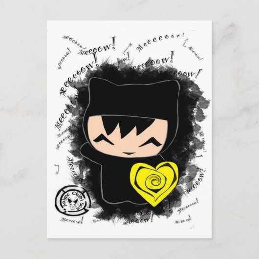 Carte Postale Chibi Kitty (Devant)