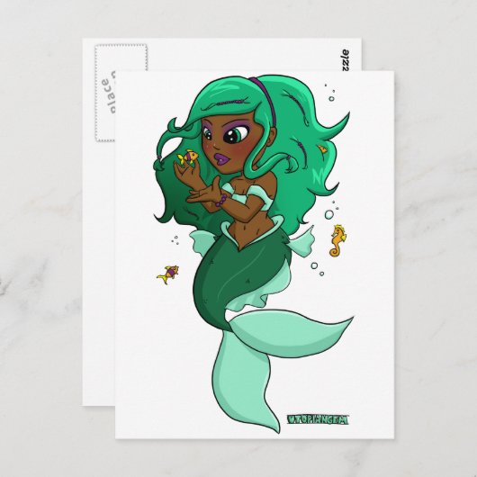 Carte Postale Chibi Pisces (Devant / Derrière)