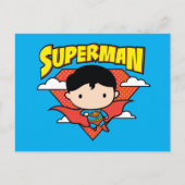 Carte Postale Chibi Superman Polka Dot Shield et nom (Devant)