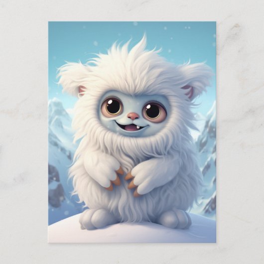 Carte postale Chibi Yeti (Devant)