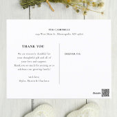 Carte Postale Chic Baby shower Arch Merci photo