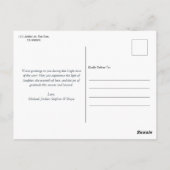 Carte Postale Chic Blue Gold Joyeux vacances Photo (Dos)