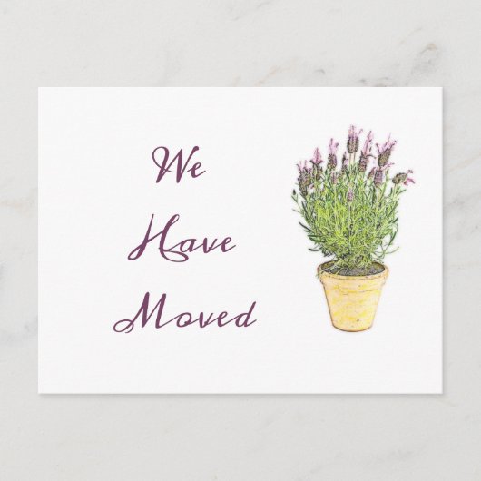 Carte Postale Chic Changement d'adresse | Faire-part de déplacem (Devant)