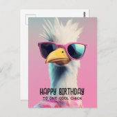 Carte Postale Chic cool : L'aigle sassy avec style (Devant / Derrière)