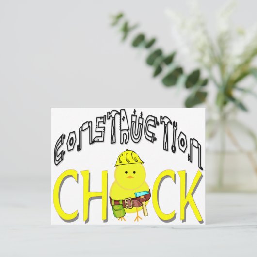 Carte Postale Chic de construction (Debout devant)