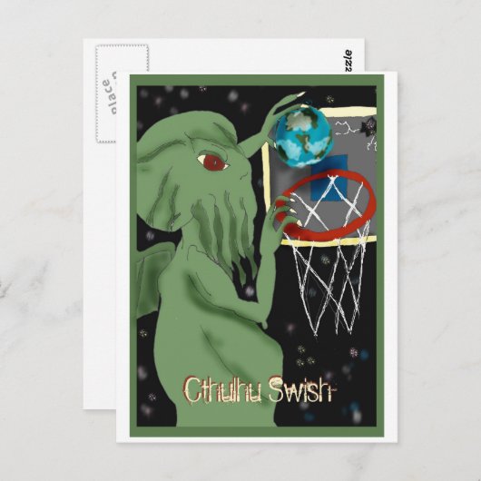 Carte postale chic de Cthulhu (Devant / Derrière)