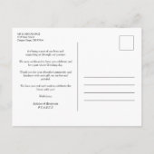 Carte Postale Chic Dirty Alternative Photo Chalkboard Mariage (Dos)