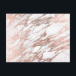 Carte Postale Chic Elegant blanc et Rose or marbre Motif<br><div class="desc">Ce motif en marbre d'or blanc et faux imprimé rose est chic et élégant,  parfait pour une femme branchée et élégante. Son design glamour et swanky est parfait pour de nombreux cadeaux et occasions. Profitez de cette belle et populaire impression pour votre prochain achat!</div>